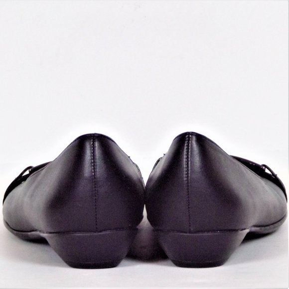 NATURALIZER N5 COMFORT size 6M HELINA black ballet flats all synthetic materials - Picture 6 of 11